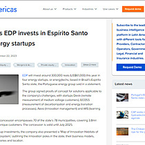 Portugals EDP invests in Esprito Santo state energy startups